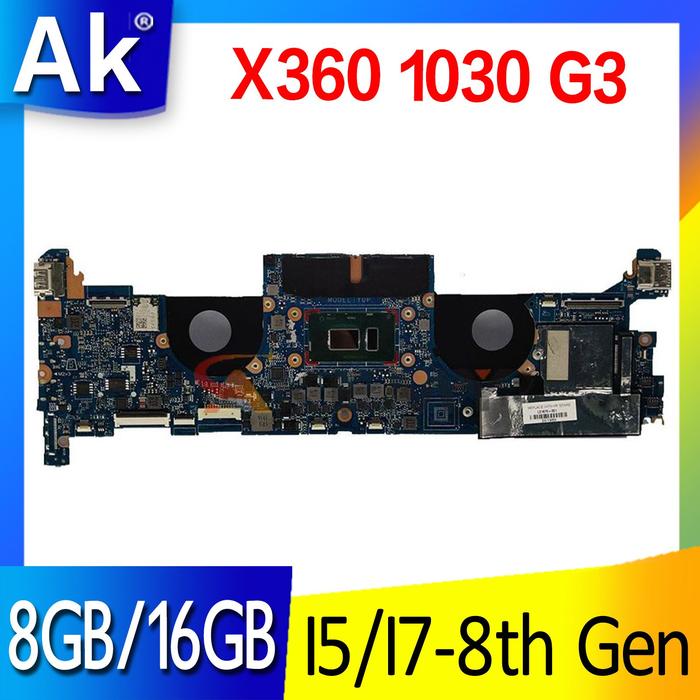 DA0Y0PMBAF0 untuk HP ElitebooK X360 1030 G3 Motherboard Laptop dengan