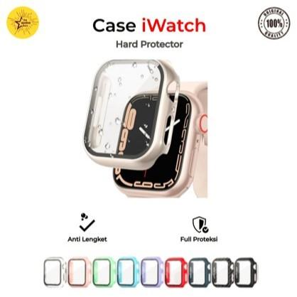 TT27 - Case Tempered Glass 2in1 Apple Watch Case Pelindung iWatch Ultra SE Seri 9 8 7 6 49mm 45mm 41