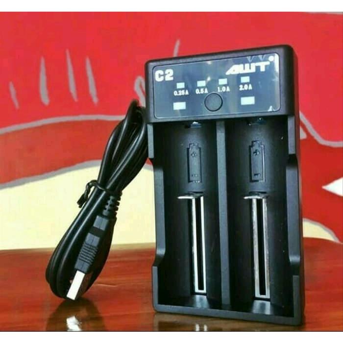 Charger Casan Baterai Batere 2 Slot AWT C2 2A