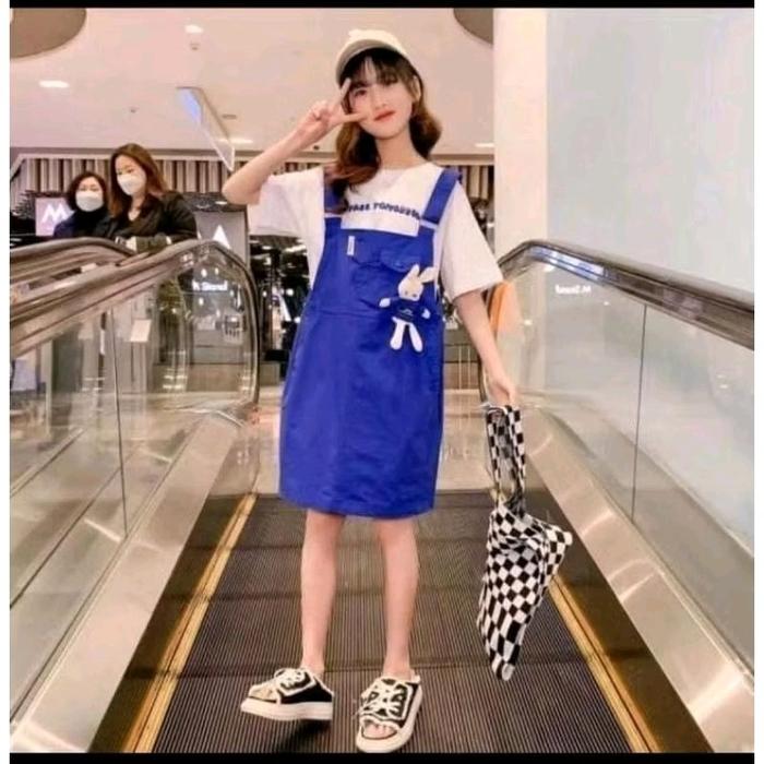 Dress Overal "BONEKA BIRU" Import Premium (Coc11) 6/7th & 7/8th