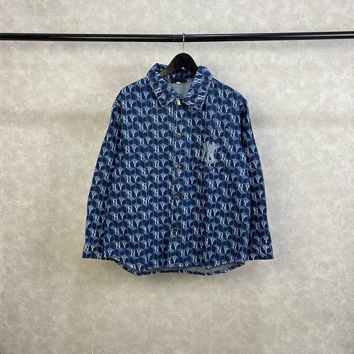 Kemeja MLB002 Unisex Atasan Kemeja Kerah Pria Slimfit Baju Kemeja Polos Atasan Kemeja Pria Bahan Den