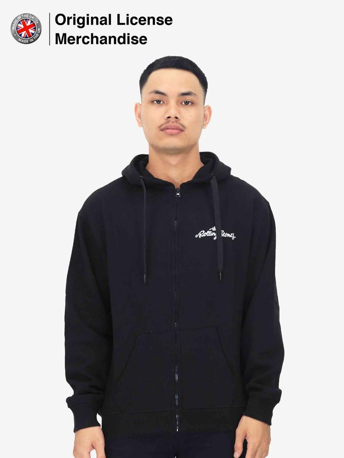 Jaket Hoodie Zipper Import Pria Band ROLLING STONES Ori Classic Tounge