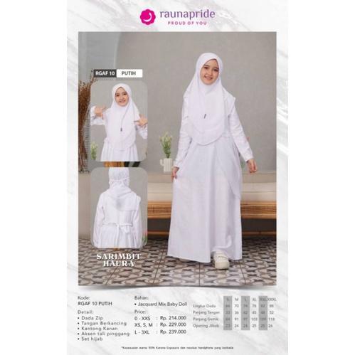 SALE GAMIS PUTIH DAN KOKO PUTIH BY RAUNA PRIDE // RAUNA SARIMBIT HAURA PUTIH