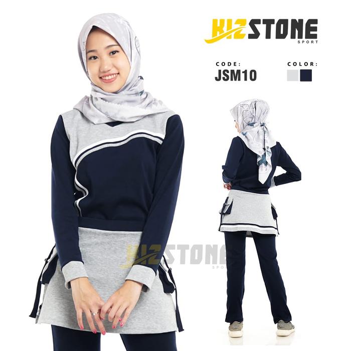 ready stock Jumbo Setelan Baju Olahraga Muslimah 5L,6L / Setelan Baju Senam Wanita / Set Baju Senam