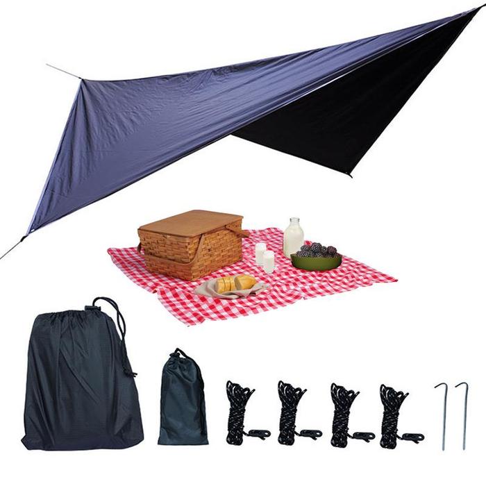 Hammock Terpal Portabel Tabir Surya Tenda Dibuat dengan