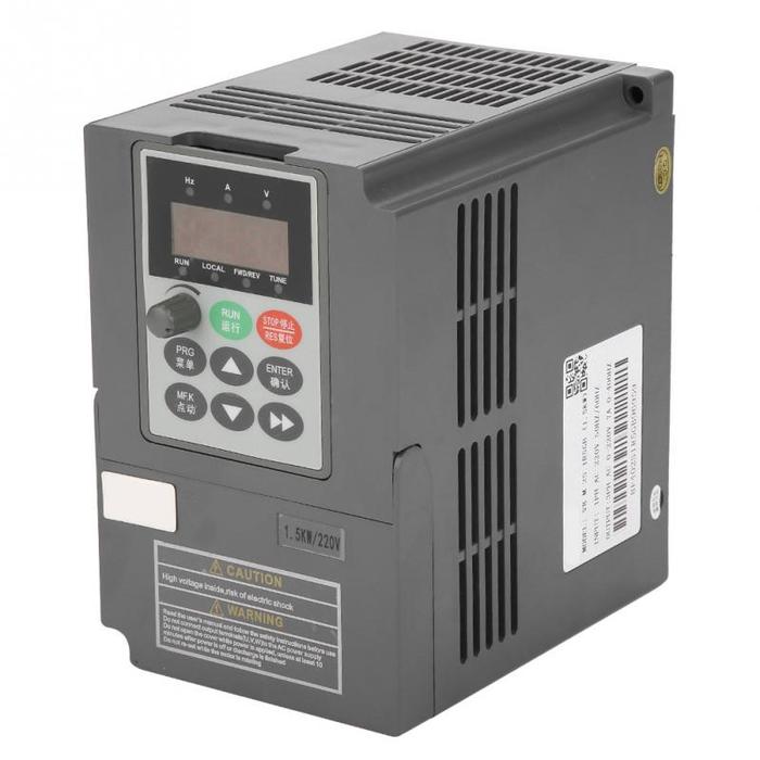 2HP Vector Type VFD Frequency Inverter Converter 1-Phase 220V to