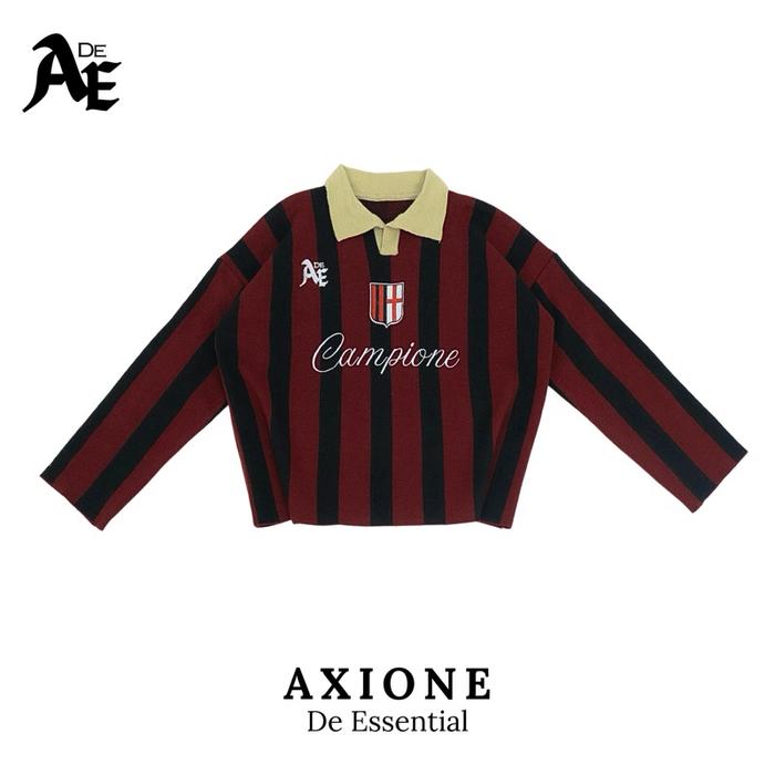 Axione Jersey Knit Red Milan Edition Boxy Fit , Axione De Essential Promo