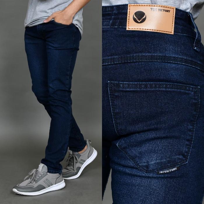 SEVEN DENIM - Celana Jeans Pria Panjang Slim Fit  Streatch Premium Distro Bio Wash