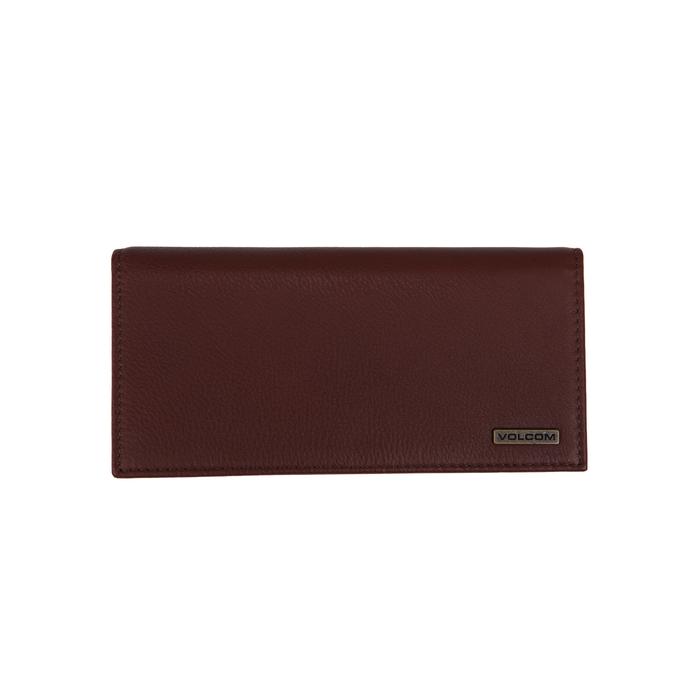 VOLCOM GLW NEO BASIC LEATHER WALLET COGNAC