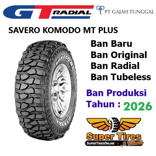 GT Savero Komodo MT Plus 27 x 8.5 R14 Ban Ring 14 Radial Offroad Kijang Lama Avanza