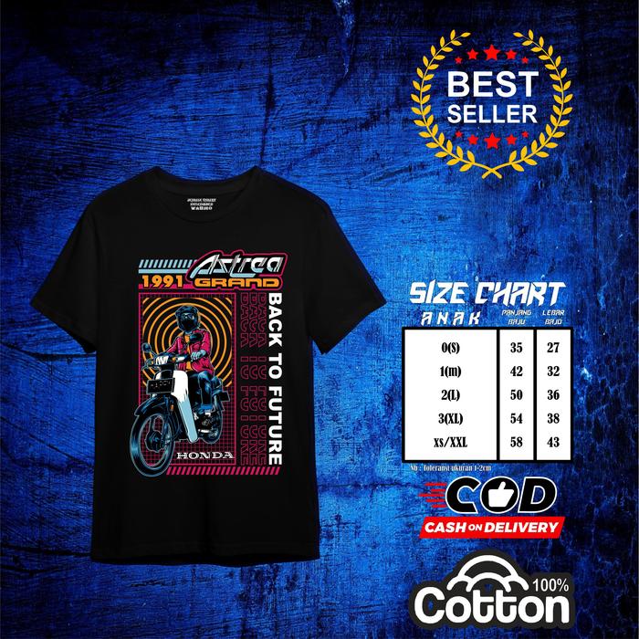 Kaos Motor (Honda Astrea 1991) Edition Anak Dan Dewasa Jeshile T_tshirt
