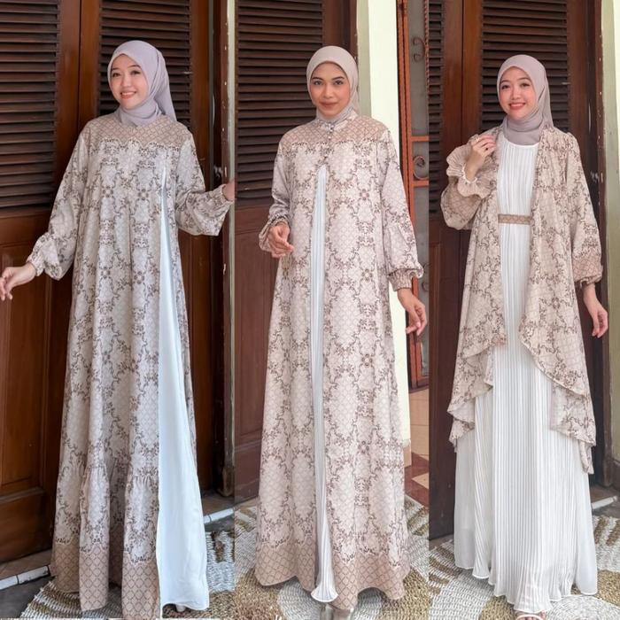 Joley Cloth - Raya Series Marsya Dress Lebaran 2026 Terbaru Elegant Baju Seragaman Keluarga Gamis Co