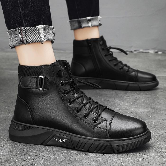 Js Sepatu Boots Pria Ala Korea Se Sepatu Kerja Pria Sepatu Security Spatu Satpam Boots Fashion Cowok