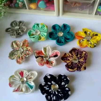 Bros bunga kain perca//bros handmade//bros cantik elegan Clips