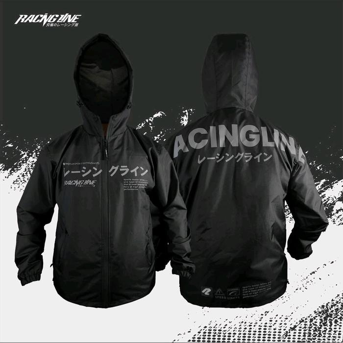 Jaket Racing Line Original Windbreaker JW 03 Pria Wanita