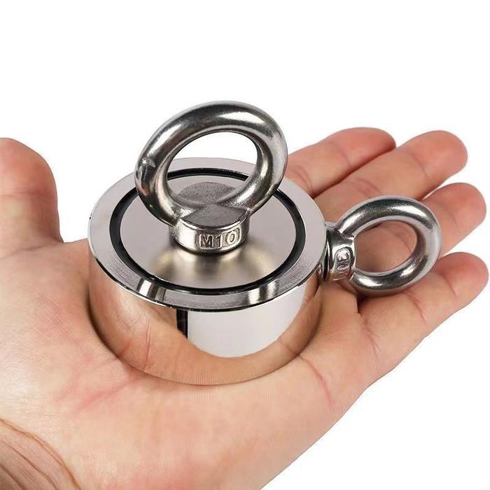 1PCS Strong Neodymium Magnet Sheep's Horn Search Magnetic Hook F48 -