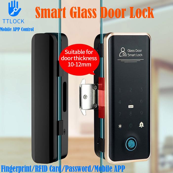 TTLOCK Smart Lock For Glass Door Wooden Door Sliding Door Biometric