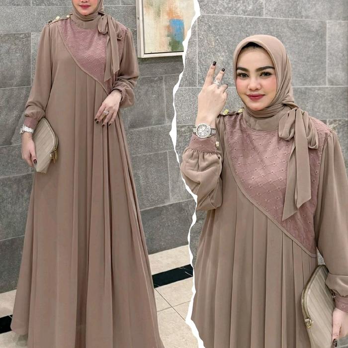 gamis set hijab segi empat  " SAFITRI SET"