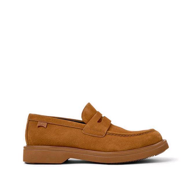 CAMPER Men's Casual Shoes Norman Slip Brown Sepatu kasual Pria dengan Desain Elegan dan Nyaman Origi