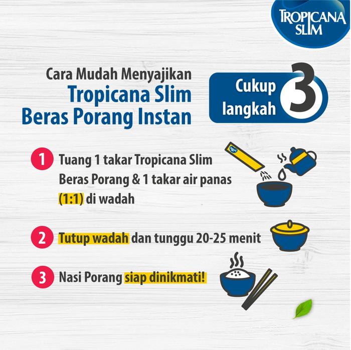 Tropicana Slim Beras Porang Instan 10 Sachet - Konjac Shirataki Rice