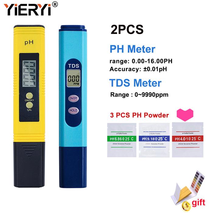 Tester Kualitas Air Digital TDS Meter PH Meter EC Meter PH Air untuk