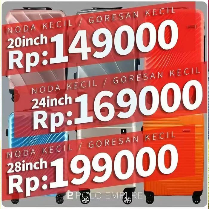 [Polo Empire] – Koper dijual dengan harga super murah secara online! Terbuat dari bahan ABS, obral c
