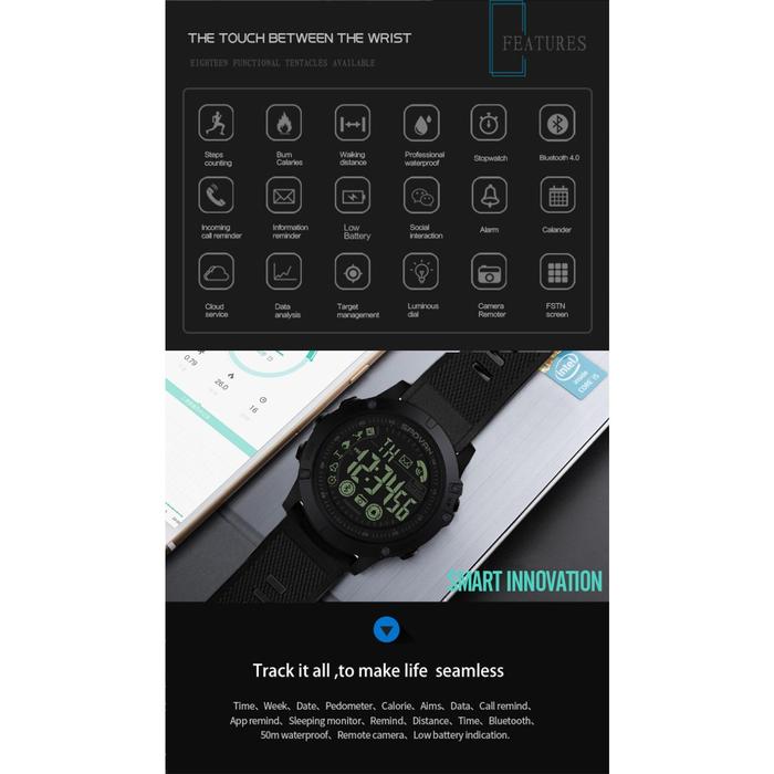 Smart Watch Heart Rate Monitor Ip68 Waterproof Smart Sport Watch