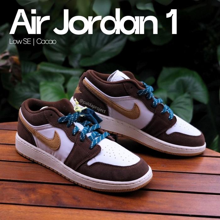 Sneakers Shoes Nike Air Jordan 1 Low SE Cacao Wow GS (FB2216 200) - 100% Original