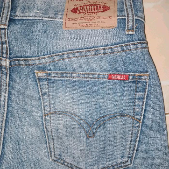 Celana Sobek Jeans Gabrielle Denim Panjang Pria