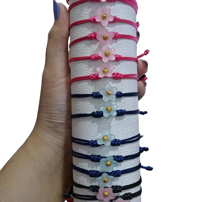 Gelang tali variasi Bunga emas Semar Nusantara Bracelets