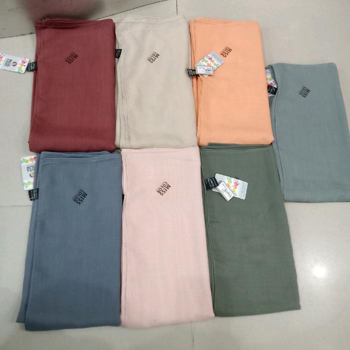 Fashion hijab segiempat polos Miss color turkey