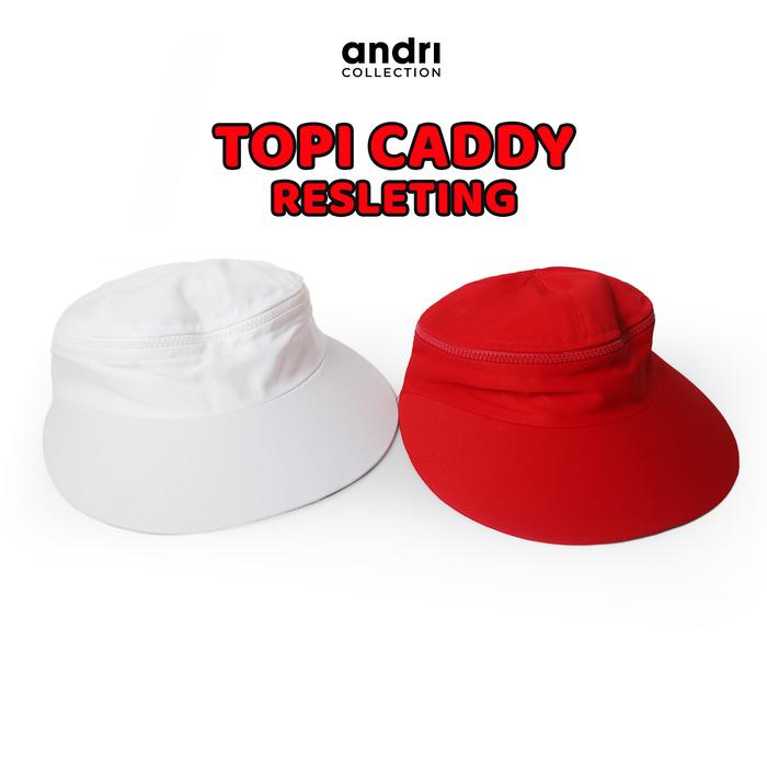 Topi Caddy Resleting/Topi Caddy Senam/Topi Caddy Kemerdekaan/Topi Caddy Merah Putih