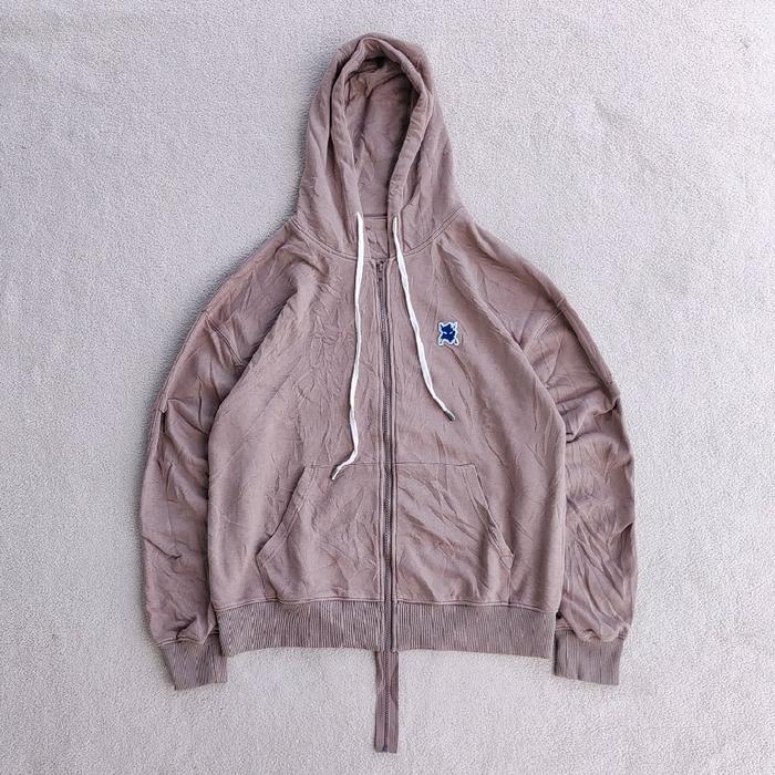 Ader Error 20ss Vader Zip Hoodie Beige Khaki