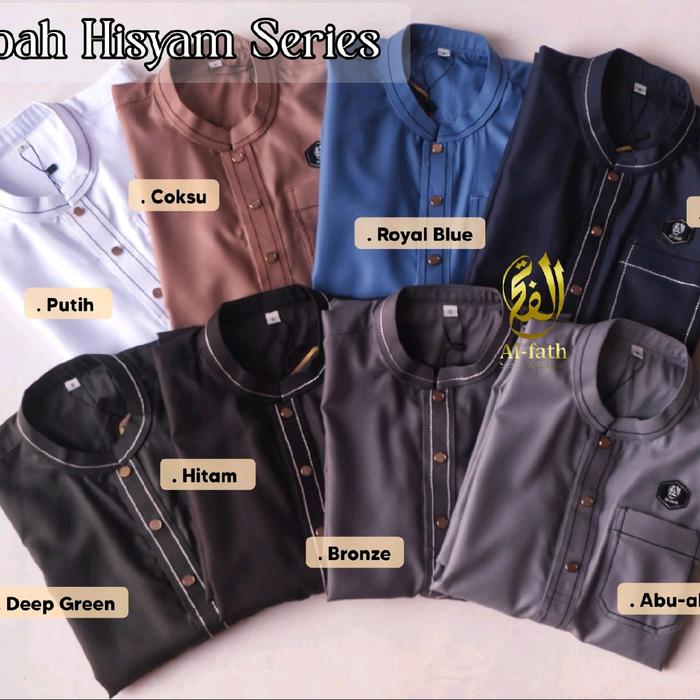 Grosir Jubah Hisyam Dewasa Series Gamis Pria Panjang Muslim Simple