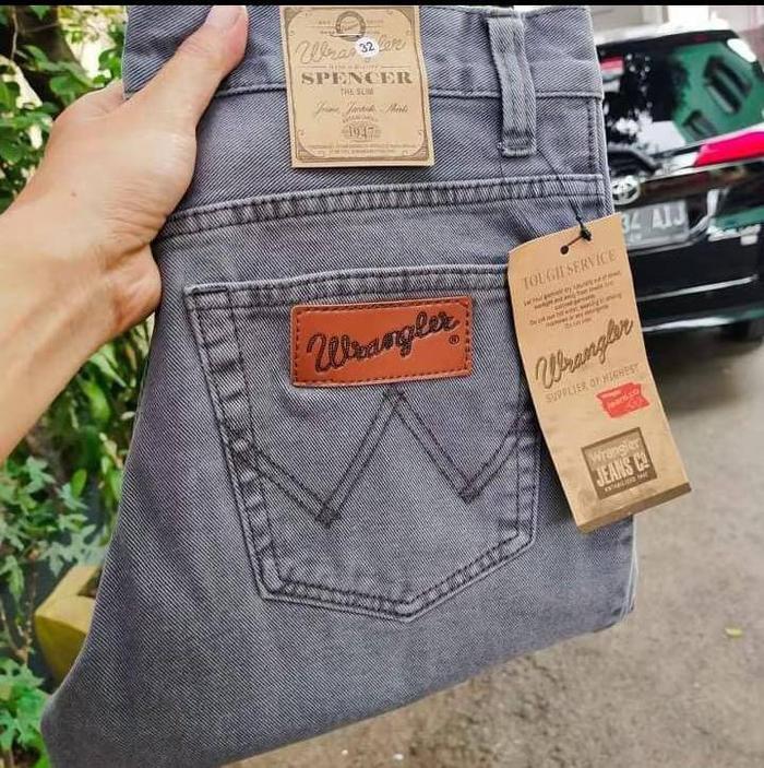 DISKON Celana Jeans Pria Standar Wrangler Original Jeans Pria Kekinian Celana Jeans Pria Terlaris Je