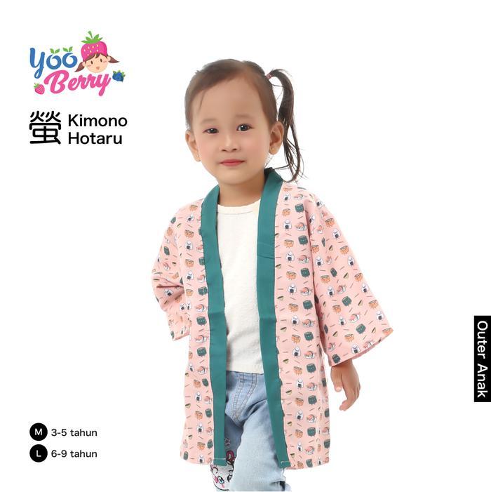 Yooberry Outer Kimono Anak Hotaru Kids Baju Yukata Perempuan Laki Pasti Ori
