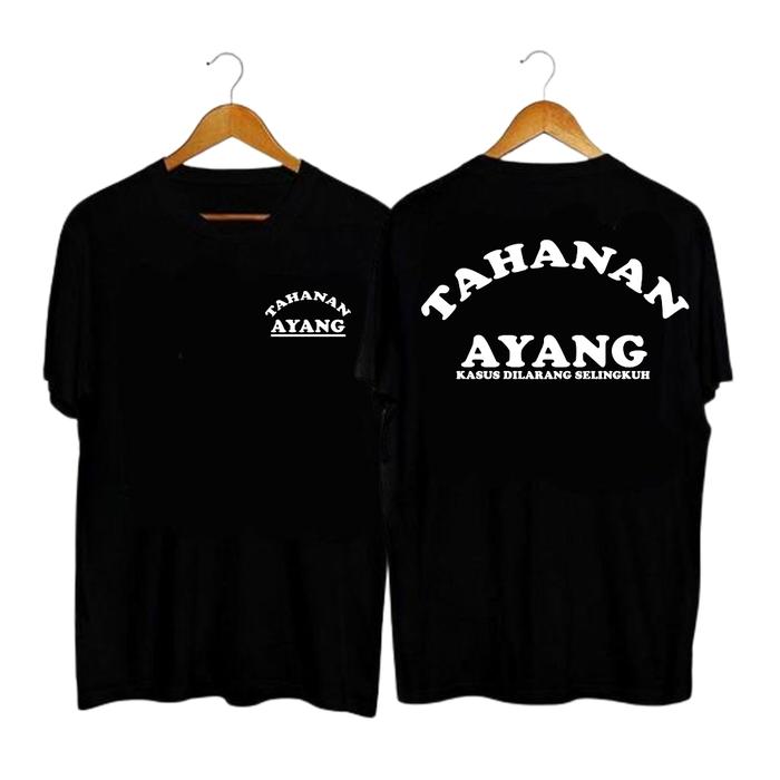 QueenThestoree KAOS DISTRO PRIA WANITA / ATASAN BUCIN TAHANAN AYANG / BAJU COUPLE BERSAMA PACAR
