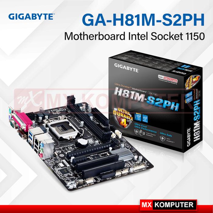 Motherboard GIGABYTE GA-H81M-S2PH (LGA1150, H81, DDR3, SATA3, USB3)