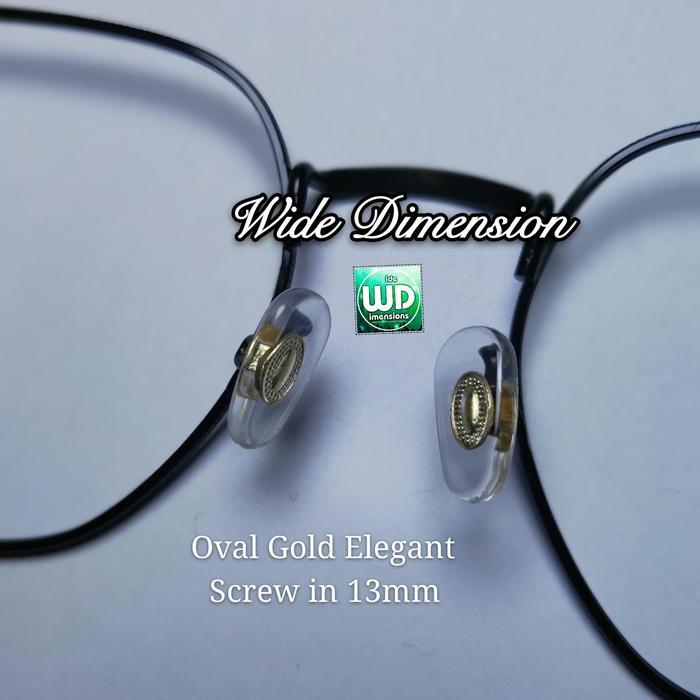 Nose Pad Silicone G Screw in13 Tatakan Hidung Silicone NosePad Screwin Gold Kacamata Glasses Frame S