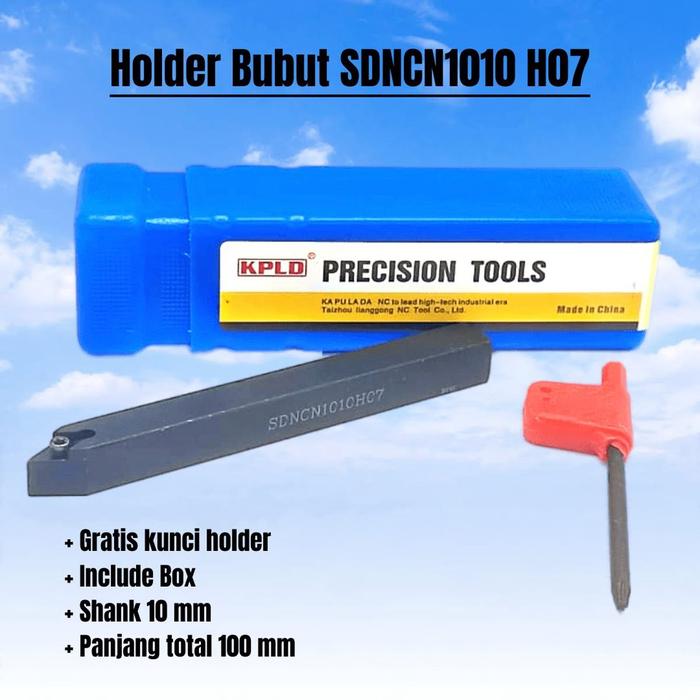 Ms7 Holder Bubut Luar SDNCN 1010H07 Holder bubut netral SDNCN 1010 DCMT 07