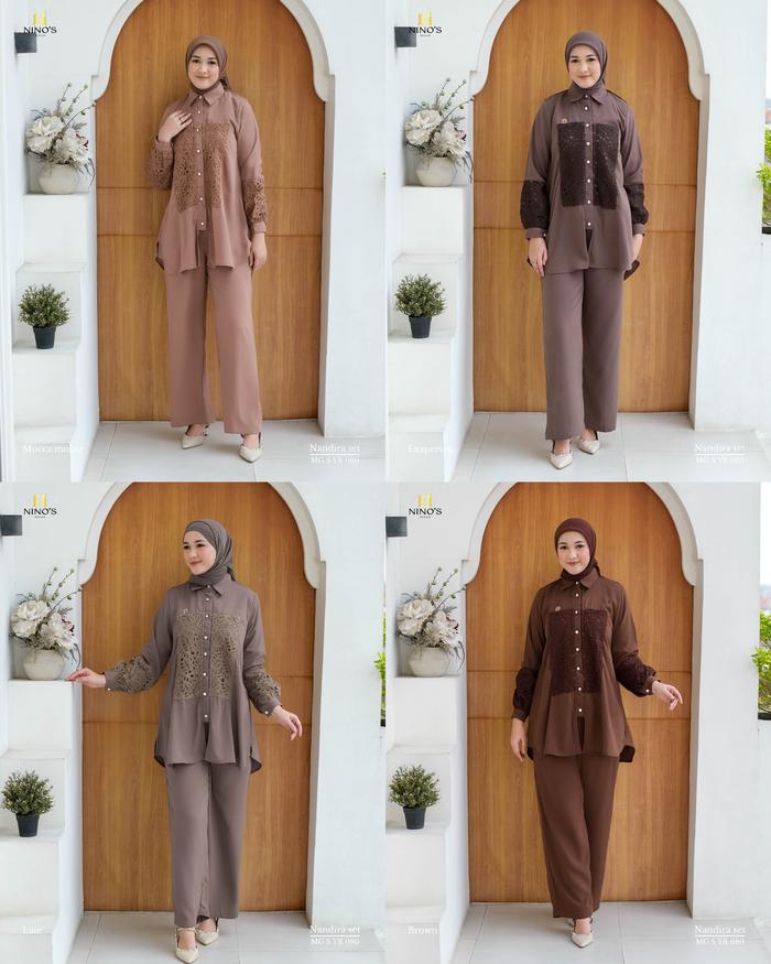 Ninos design - Oneset Nandira by Ninos terbaru / Setcel by ninos / Ninos Premium