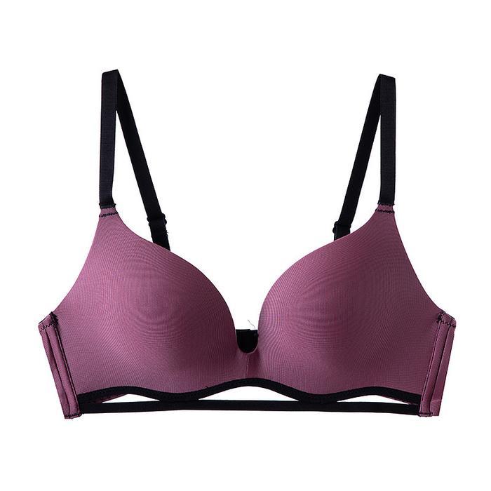 BRA BH WANITA FEMINIM SEKSI TALI ADJUST BAHAN SEAMLESS LEMBUT 1396 - ROSE, 32