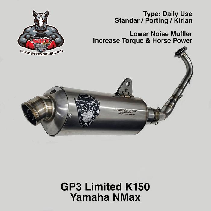 Knalpot Wrx Gp3 Limited K150 Nmax