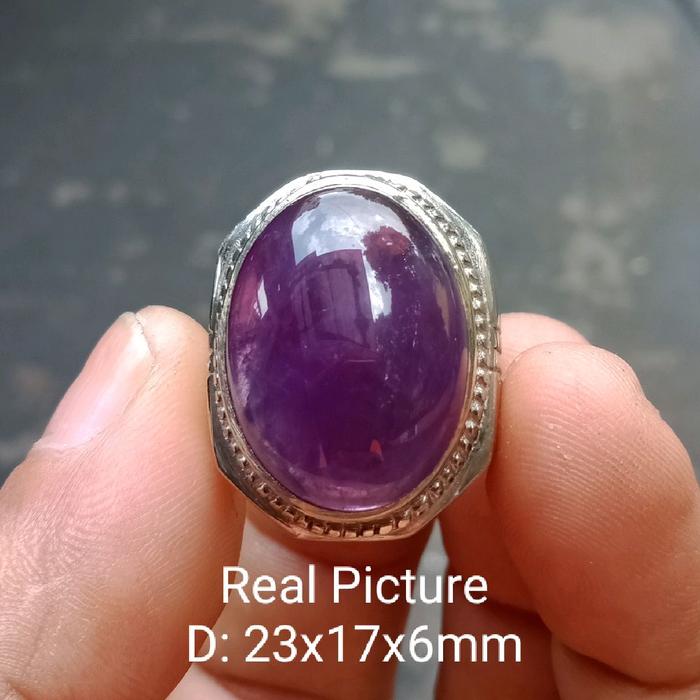 Batu Permata Kecubung Amhetys Natural Brazil Medium Top Real Quality(Realpict) Stok 1