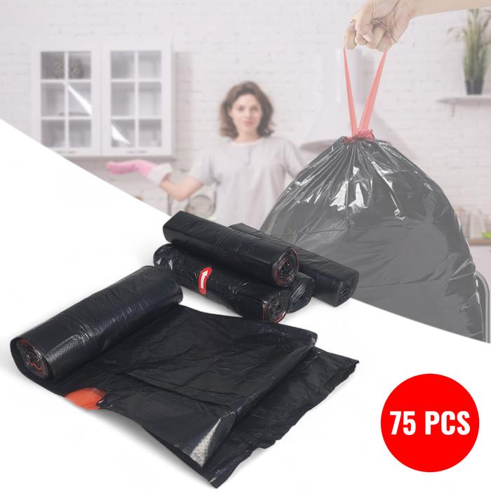 Kaluku Mall | Kantong Sampah Tali | Plastik Sampah Drawstring | Kantong Sampah Rumah
