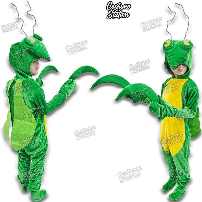 Kostum Onesie Praying Mantis / Costume Belalang Sembah Serangga Hewan Binatang Animal anak