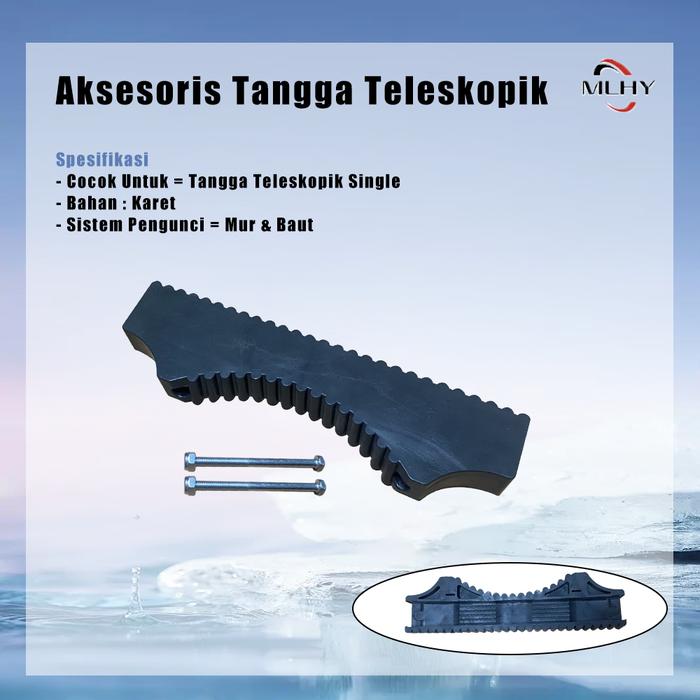 TERLARIS Karet anti selip tangga teleskopik single, karet tangga teleskopik READY STOCK