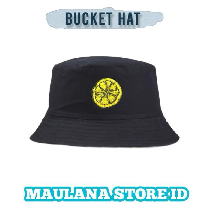 Topi Bucket hat Stone roses lemon/Bucket hat Dewasa casual pria wanita terbaru