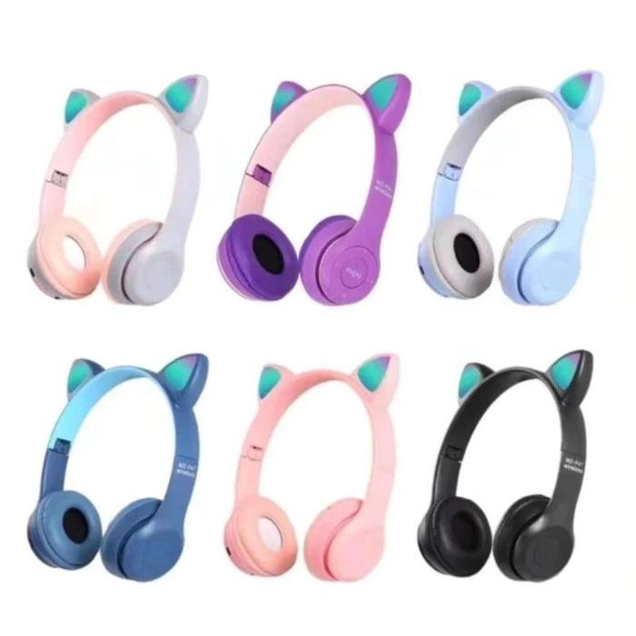 RJB P47M LED Cat Ear Bluetooth Headphones