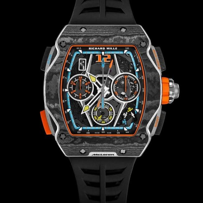 dlRichard Mille RM65-01 Carbon Rubber Strap Black Dial Swiss Automatic Movement